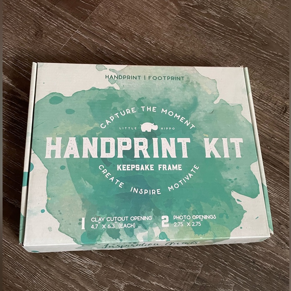 Little Hippo handprint and frame kit